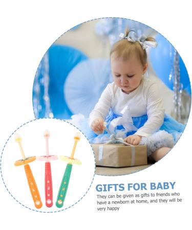 SESESFOUFU Hand Toothbrush 3-Pack | Silicone Baby Oral Care Brush for Teething & Teeth Cleaning - Buy Online on GoSupps.com
