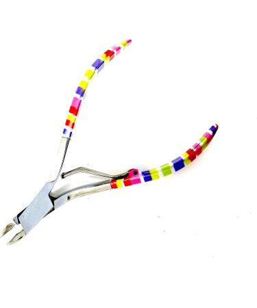 Inkgrafix Nail Nippers - Colourful - Special Head - Surgical Steel Clippers Manicure Pedicure - With Feather - IG24893 - Buy Online on GoSupps.com