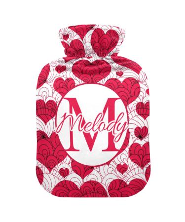 Individual Valentine's Day heat bottle with reference personalized hot water bottles for pain relief individual hand feet heat bottles for heat and cold therapy 2 L