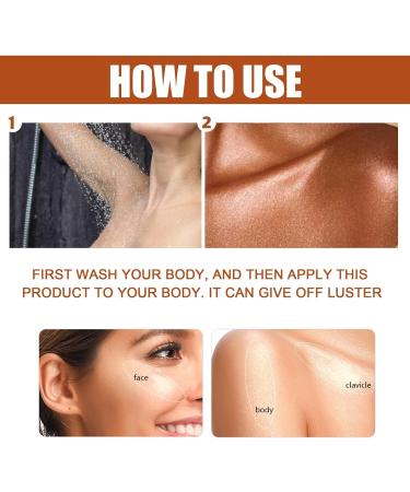 Shimmer Body Oil Body Luminizer Liquid Highlighter Bronzing Drops Smooth Liquid Spray Summer Body Illuminator Liquid Bronzer Body Shimmer Oil Body Glow Highlighter Liquid Body Highlighter Face Glow - Buy Online on GoSupps.com