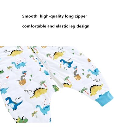Chilsuessy Toddler Sleeping Bag with Feet | 2.5 Tog CPC Certified Baby Sleep Sack | Dinosaur Park Design | 80cm/2-3 Years - Buy Online on GoSupps.com