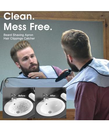 Alororo Beard Apron - Waterproof Beard Catcher for Men | Grooming Cape with Suction Cups - Buy Online on GoSupps.com