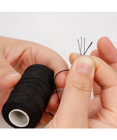Beayuer Professional Hair Weave Tools 3 pcs Black Threads for Wig Making & Hair Weft Sewing - Hair Salon Quality Extension (3 Thread Black) - Buy Online on GoSupps.com