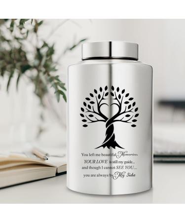Tree of Life Large Cremation Memorial Urn for Human Ashes - Family Tree Adult Burial Urn with Velvet Bag - Buy Online on GoSupps.com
