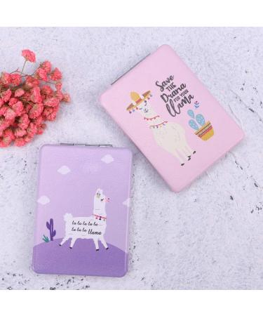 1pc Pocket Mirror Portable Mirror Travel Round Mirror Womens Wallet Pu Mirror Double Side Mirror Folding Mirror Travel Small Mirror for Purses Miss Rearview Mirror Make up - Buy Online on GoSupps.com