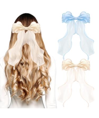 AndiBro ladies hair loop 2 pieces of hair grinding hair clip loop for women and girls soft silky Seidiger satin hair clip french loop loop