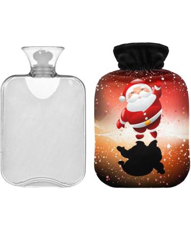 Soft Santa Claus Hot Water Bottle with Cover - Warm 2L for Winter Comfort | Ideal for Bed Hand Neck & Shoulders - Buy Online on GoSupps.com
