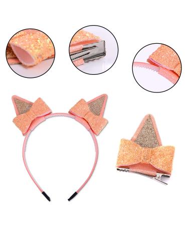 Blue Dog Ears Hair Bow Clips - 2 Pairs for Toddler Kids Halloween Costume & Cosplay - Buy Online on GoSupps.com