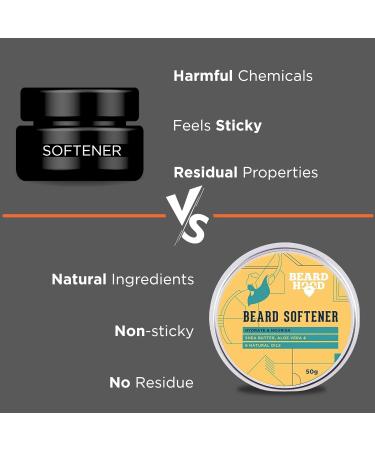 Beardhood Beard Softener for Men | Shea Butter & 6 Natural Oils | 1.7 oz - Premium Beard Care & Softening Solution - Buy Online on GoSupps.com