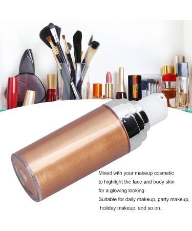 Glitter Body Makeup Liquid Cream - Shimmery Rose Gold Highlighter for Face & Skin | Moisturizing Lotion with Natural Glow Finish - Buy Online on GoSupps.com