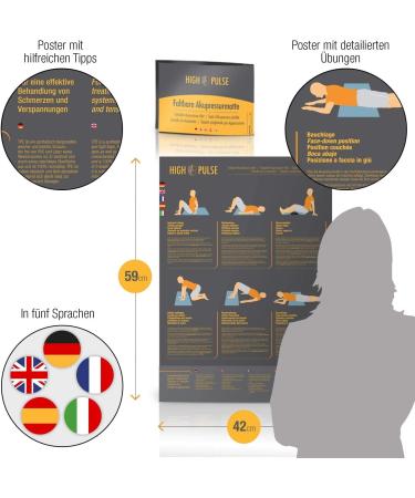 High Pulse Foldable Acupressure Mat with Bag & Poster | Boost Blood Circulation & Relieve Pain - International Shipping Available - Buy Online on GoSupps.com