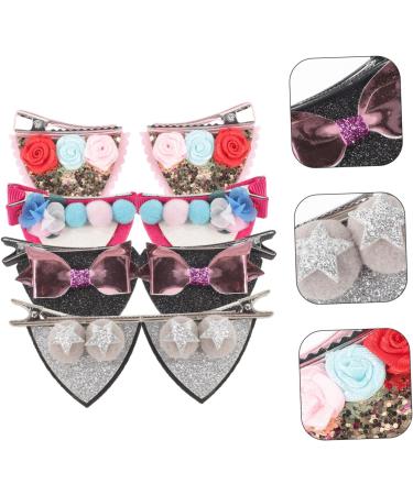 SKISUNO 4 Pairs Girl Headdress Cat Ears Hair Barrette Hairpins Hair Clips Cat Ears Animal Ear Hair Clips Girl Hair Accessories Animal Ear Hair Barrette Hair Accessories - Buy Online on GoSupps.com