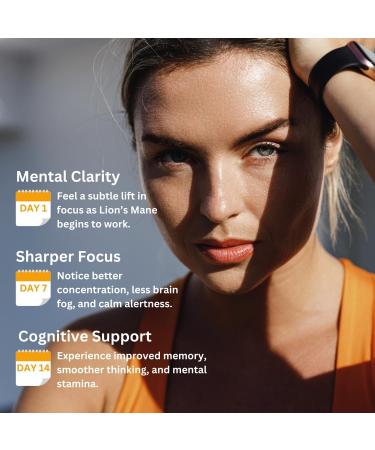 Lion s Mane Mushroom Gummies 4 000mg 4-in-1 Complex with Reishi Chaga Cordyceps + B12 & B6 High Potency Brain Supplement for Focus Memory Clarity & Mood Vegan Gluten-Free 90 Gummies - Buy Online on GoSupps.com