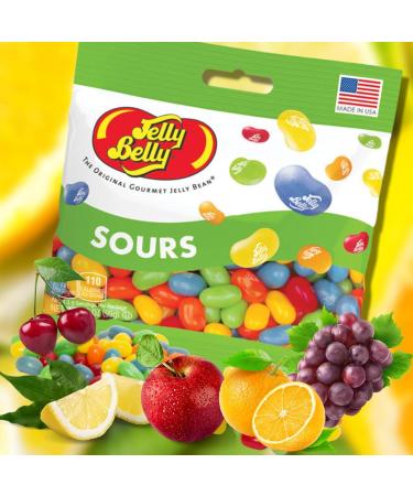 Jelly Belly Sours Gourmet Jelly Beans 3-Pack Bundle 100g - Christmas & Holidays Candy - Vegan Candy Dairy Free Snacks Kosher Candy Gluten Free Bulk Candy Stocking Stuffers for Teens - Buy Online on GoSupps.com