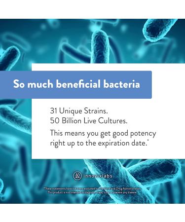 Buy InnovixLabs Multi-Strain Probiotic 50 Billion - 60 Delayed-Release Capsules for Gut Health - Buy Online on GoSupps.com