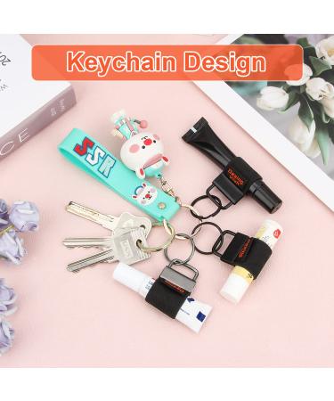 Chapstick Holder 4-Pack with Key Ring - Portable Lip Balm Holder Keychain for Lipstick, Balm & Gloss - Buy Online on GoSupps.com