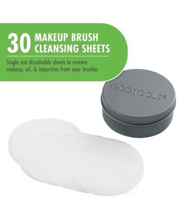 EcoTools Professional Makeup Brush Cleaner & Beauty Blender Dissolving Sheets | Plastic-Free Travel Size | 30 Sheets | Cruelty-Free & Vegan - Buy Online on GoSupps.com