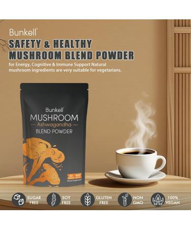 Ashwagandha Mushroom Powder Adaptogenic 10 Mushrooms Complex W/Ashwagandha - Lion's Mane Reishi Chaga & Maitake - Adaptogens Powder for Energy Cognitive & Immune Support 80 Servings Mushroom Powder 6.35 Ounce (Pack of 1) - Buy Online on GoSupps.com