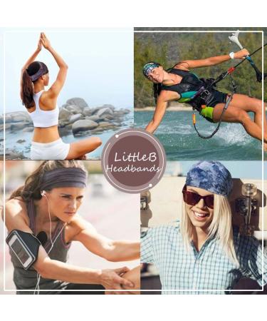 Metisee Black Knot Wide Bandeau Headbands Set - 3 Pcs Thick Stretch Fabric Head Wraps for Women and Girls - Buy Online on GoSupps.com