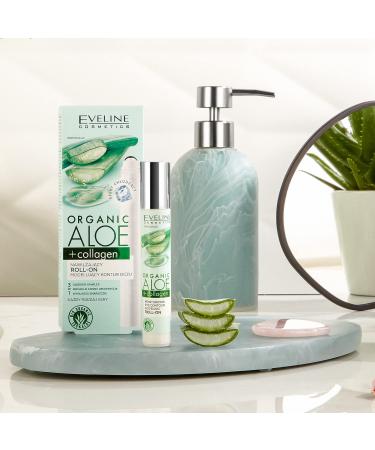 Eveline Cosmetics Organic Aloe + Collagen Eye Contour Roll-on 15ml | Hydrating Moisturizer for Youthful Skin | Ship Worldwide - Buy Online on GoSupps.com