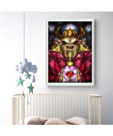 Grenric 5D Diamond Painting Kit - DIY Adult & Child Craft Puzzle Wall Decor Mural (Beast) 12x16 Inch - Buy Online on GoSupps.com