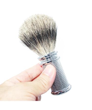 Magyfosia Professional Handmade Shaving Brushes for Men - Silver Tip Pure Honey Badger | Perfect Father's Day Gift - Buy Online on GoSupps.com