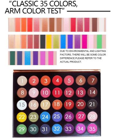 35 Color Studio Eye Shadow Palette - Matt, Luminous, and Shimmering Shades for Seductive Eyes #02 - Buy Online on GoSupps.com