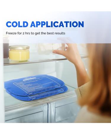 Reusable Hot Cold Gel Ice Packs for Injuries | Adjustable Wraps for Joint Pain, Muscle Soreness | Shoulder, Knee, Back Pain Relief - Buy Online on GoSupps.com