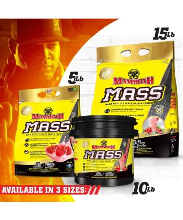 Inter-Active Nutrition Mammoth Mass Supplement 2.27kg Strawberry - Buy Online on GoSupps.com