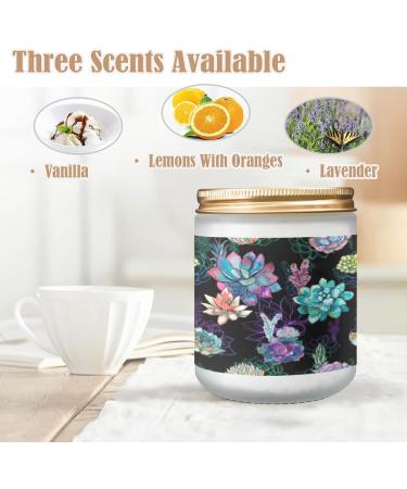 Lavender Candles for Home | Aromatherapy Jar Candles | 7 oz Long Lasting Scented Candles Gift Set for Women | Perfect Birthday Gifts on Black Background - Buy Online on GoSupps.com