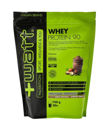 Watt Whey Protein 90 Whey Protein 90 Format 750g Doypack Flavor Hazelnut cream