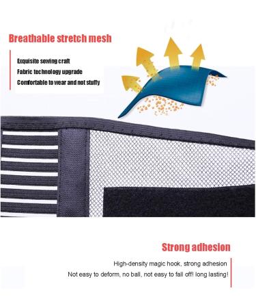 Samnuerly Breaking Waist Support Belt for Lumbar Support - Steel Plate Anti-Disc Rescue Black - Size L - Buy Online on GoSupps.com