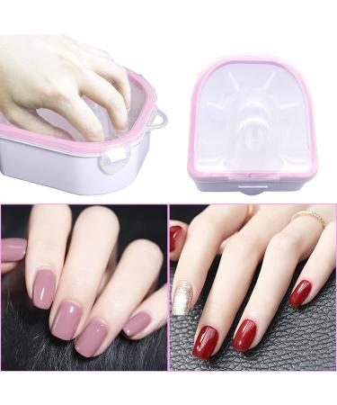 2PCS Nail Soaking Bowls with Manicure Tools - Pink & Blue - Buy Online on GoSupps.com