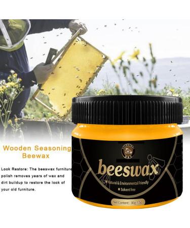 Natural Wooden Seasoning Beeswax - Wooden Furniture Care Wax | Multipurpose Beeswax for Wood Polishing Furniture Care Home Furniture Protection 85g 1pcs - Buy Online on GoSupps.com