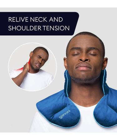 GENIANI Microwavable Heating Pad - Herbal Aromatherapy Neck Wrap for Pain Relief - Hot/Cold Compress (Space Blue) - Buy Online on GoSupps.com