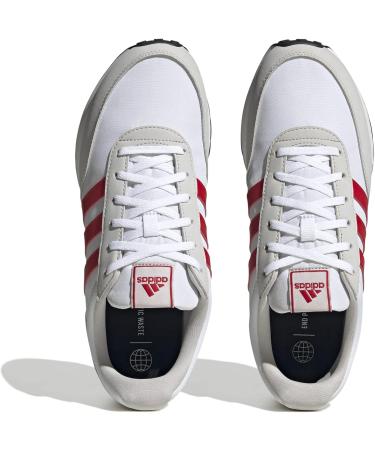 Buy adidas Men's Run 60s 3.0 Shoes - Low (Non Football) | EU Size 45 1/3 | Ftwr White/Better Scarlet/Grey One - International Shipping Available - Buy Online on GoSupps.com