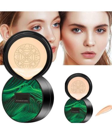 Air Cushion CC Cream - Long Lasting Mushroom Head Foundation | Bright Makeup Base with Sponge (2PCs) - International Shipping - Buy Online on GoSupps.com