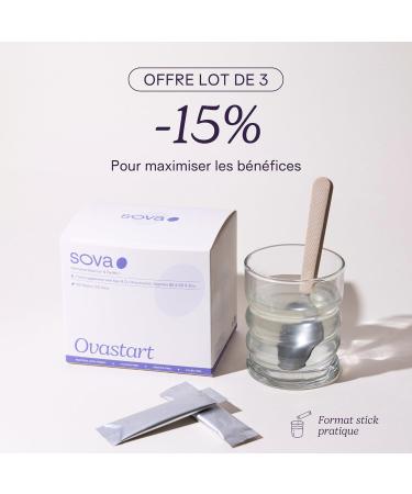 SOVA - Ovastart - PCOS Food Supplement - Hormonal Balance & Fertility - Based On Myo & D-Chiro-Inositol Zinc Vitamin B6 & B9 Patented Quatrefolic - Made In France - 60 Sticks - Buy Online on GoSupps.com