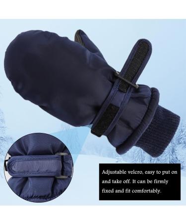 XIAOHAWANG Kids Ski Gloves | Waterproof Dinosaur Mittens for Boys and Girls 2-8 Years | Navy-A | Toddler Winter Gloves - Buy Online on GoSupps.com