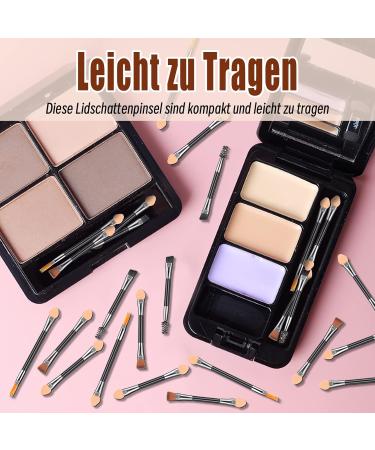 Portshade 20-Piece Brush Set | Professional Eyeshadow Eyelash Eyebrow & Lip Brushes for Precision Application | Ideal for Flawless Makeup Worldwide - Buy Online on GoSupps.com