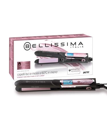 Bellissima Intellistyle B24 100 Hair Straightener with Ceramic Coating 5 Temperatures - Straightener for Smooth and Wavy Hair