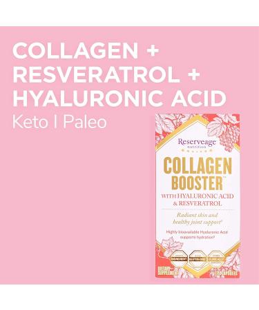 ReserveAge Nutrition Collagen Booster 120 Capsules - Anti-Aging Support & Skin Health - Buy Online on GoSupps.com