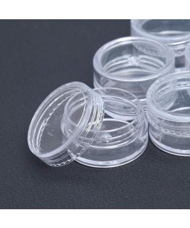 Frcolor 5g 5ml Empty Plastic Round Cosmetic Containers with Lid - 50pcs Transparent Clear - Ideal for Travel & DIY - Buy Online on GoSupps.com