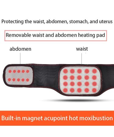 Self-Heating Back Brace | Lumbar Decompression Support Belt with Removable Heating Pad for Pain Relief | M/Medium Black - Buy Online on GoSupps.com