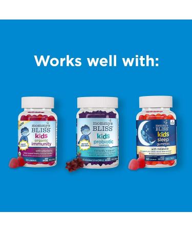 Mommy's Bliss Kids Feel Calm Gummies - Magnesium & L-theanine Formula, Sugar Free Raspberry Lemonade Flavor | 60 Gummies, Age 4 - Buy Online on GoSupps.com