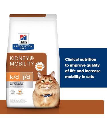 Hill's Prescription Diet k/d + j/d Kidney + Mobility Chicken 6.35lb - Pack of 1 - Buy Online on GoSupps.com