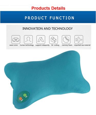 Electric Neck Massager Cushion - Soft Nude Kneading Pillow for Back Pain Relief at Home Office & Car - Buy Online on GoSupps.com