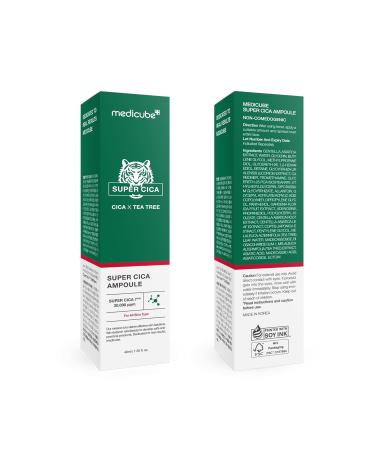 Medicube Super Cica Ampoule | 61.5% Centella Asiatica Extract for Damaged Skin | Instant Soothing & Calming | Korean Skincare (1.35fl.oz.) - Shop Now - Buy Online on GoSupps.com