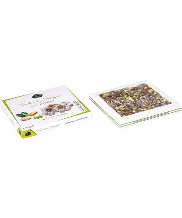 Cerez Pazari Turkish Delight Pistachio Candy 14.8oz Gift Box | Gourmet Vegan Sweets | Traditional Lokum Soft Candy Dessert | Glucose Free | 42 Pcs - Buy Online on GoSupps.com