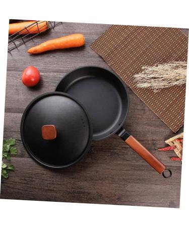 ABOOFAN Pan Mini Wok Egg Frying Skillet Stainless Steel Wok Mini Griddle Cooking Pot Stainless Steel Cooking Utensils No Stick Stainless Steel Cookware Wooden Omelette Plate Flat - Buy Online on GoSupps.com